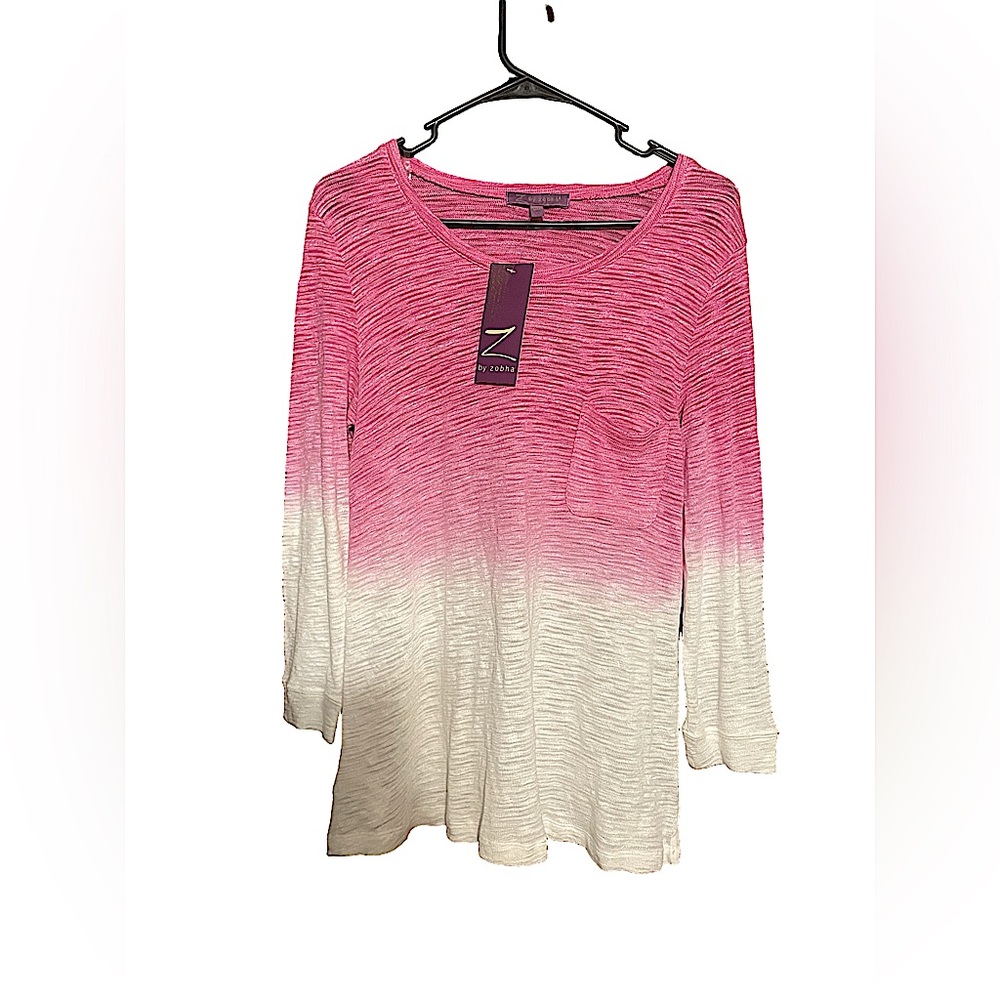 New With Tags Z by Zobha Pink and White Ombré Top 
*make offers*